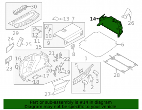 Arch trim right VW Jetta 13-16 USA hybrid, black