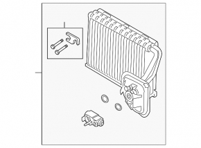 Evaporator BMW X7 G07 19- with valve
