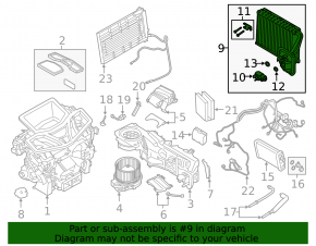 Evaporator BMW X7 G07 19- with valve