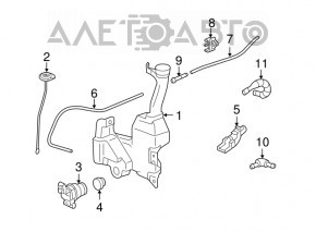 Honda Accord 13-17 Windscreen Washer Motor