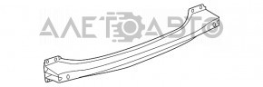 Rear bumper reinforcement for VW Touareg 11-16 without towbar