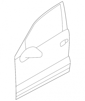 Door bare front right VW Touareg 11-17 FPS