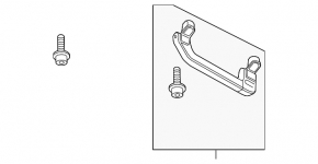 Ceiling handle rear left VW Touareg 11-14 gray