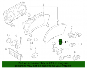 Light sensor in the dashboard right Subaru Forester 19- SK