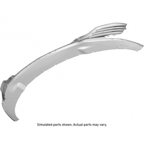 Chevrolet Malibu 19 front bumper lip - pressed, scratches, broken guide