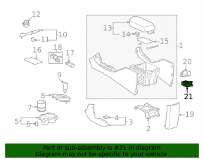 Auxiliary Jack USB Toyota Highlander 08-10 AUX
