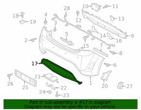 Rear Bumper Diffuser Hyundai Veloster 12-17