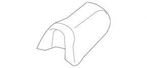 Passenger seat cover, inner side, left, Hyundai Ioniq 17-22, black