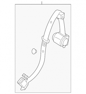 Rear central seat belt Audi A3 22-26