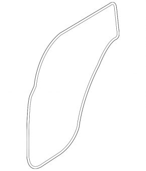Rear left door seal for Porsche Cayenne 958 11-14