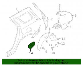 Left ventilation shield Hyundai Santa FE 19-23