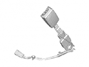 Ford C-max MK2 13-18 Driver Seat Belt Latch Beige With Sensor