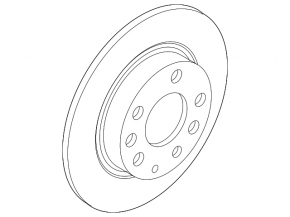 Rear left brake disc Mazda CX-30 20-303/10mm AWD