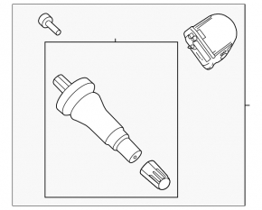 Ford Fusion mk5 17-20 315 MHz wheel pressure sensor, dead battery