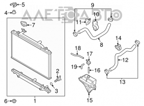 Upper cooling hose Mazda CX-5 13-16 2.0