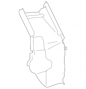 Right radiator air duct Lexus LX600 22-24