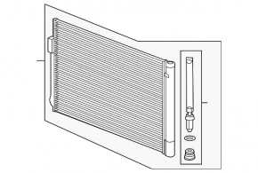 Chevrolet Volt 11-15 air conditioner condenser