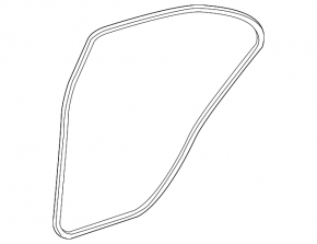 Mercedes W221 rear right door seal