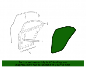 Mercedes W221 rear right door seal