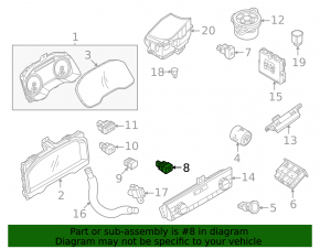 Nissan Rogue 21-23 Interior Trunk Door Opening Button