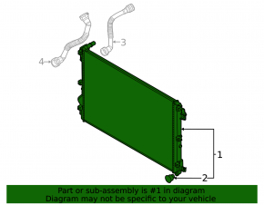 Inverter radiator Hyundai Ioniq 5 22-24