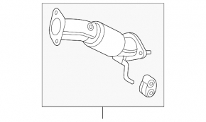 Kia Optima 11-15 2.4-liter exhaust pipe