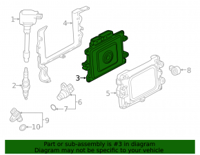 Block ECU engine computer Honda Insight 19-22