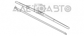 Right wiper blade for Suzuki Kizashi 10-15