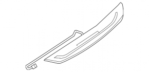 Door sill trim outer rear left BMW 5 G30 17-23 "M" with illumination