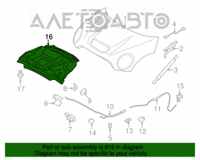 Mini Cooper Clubman R55 07-14 Hood Insulation