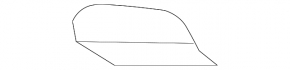 Front bumper towing hook plug right Lexus NX200t NX300h 15-17 base