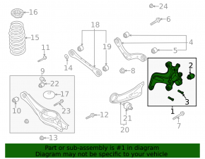 Rear left axle Kia Niro 19-22 EV