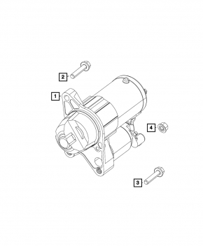 Starter Jeep Cherokee KL 19-23 2.4