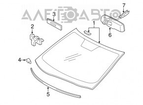 Lexus ES350 07-12 windshield with sensor