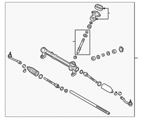 Hyundai Tucson 19-21 AWD steering rack