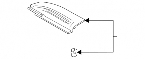 Trunk box lid left Toyota Venza 21- black LE