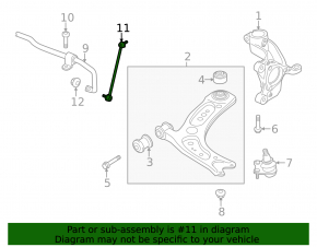 Front stabilizer link left Audi A3 8V 15-18