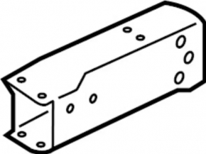 Right front bumper reinforcement fang for Nissan Pathfinder 22-25