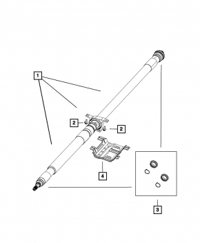 Driveshaft driveshaft Jeep Compass 17-21 manual transmission