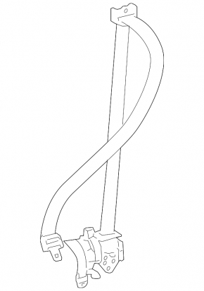 Lexus GS300 GS350 GS430 GS450h 06-07 Passenger Seat Belt Black, Type 1