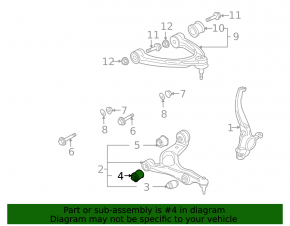 Lower front left control arm Audi Q7 4L 10-15