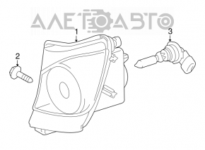 Left fog light for Lexus IS250 IS350 06-10