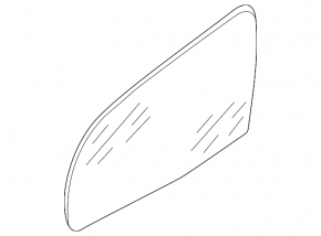 Mirror element left Audi A3 04-09 aspherical, heated