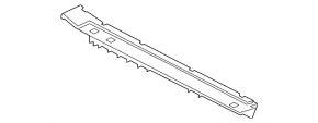 Trunk floor left Porsche Macan 15- black under rails