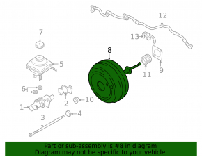 Vacuum booster Porsche Panamera 10-16