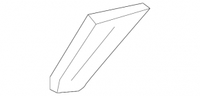 Right front panel air vent deflector for Kia Sorento 16-20, silver trim