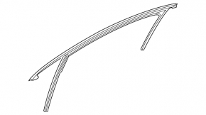 Front left window seal for Mercedes A-class V177 19-22
