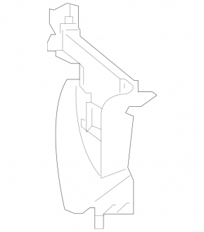 Right radiator deflector Mercedes W213 E 300/350/400/450 17-20 2.0T, 3.0T