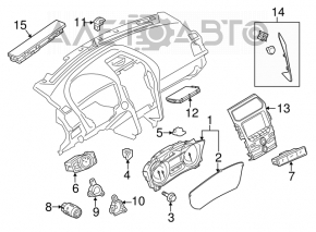 Multimedia and stove control Ford Explorer 11-12 prerest manual