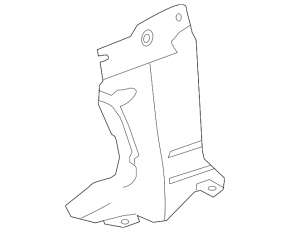 Radiator deflector right Mazda3 MPS 09-13